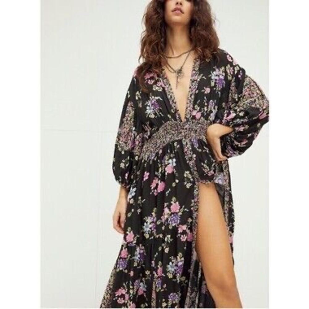 Free People Prairie Punk Shirt Dress XS